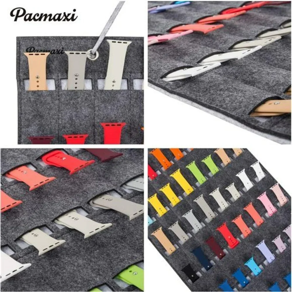 Watch Storage Organizer Hanging Roll Holds 24 Watches Straps Display Case